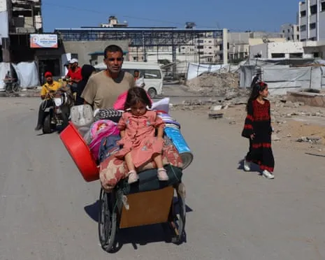 Escaping away from Destruction to Peril: Gaza Residents Face Heart-Wrenching Decision